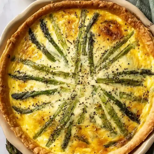 asparagus and gruyere quiche