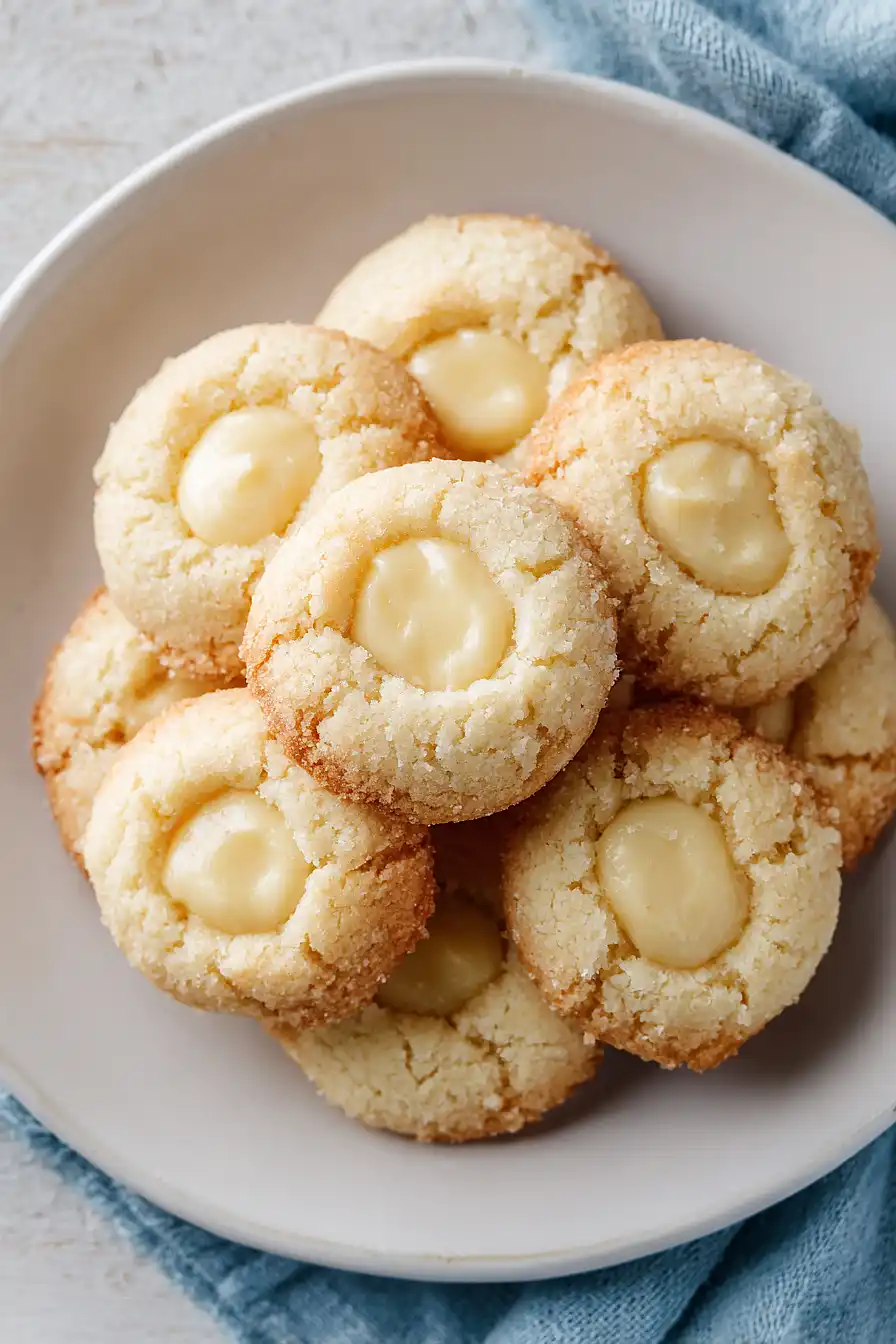 cheesecake thumbprint cookies