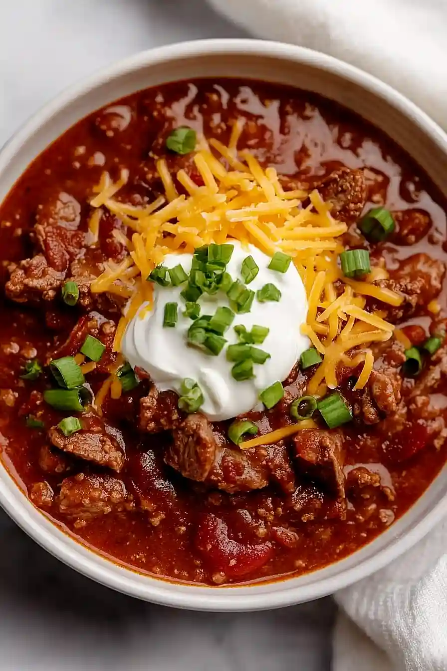 crockpot steak chili