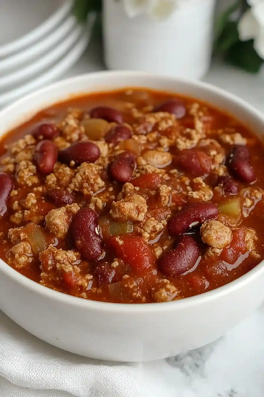 zero point chili in the crockpot