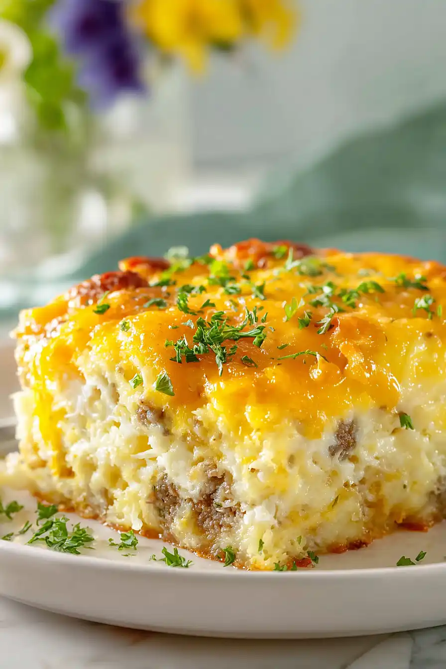 sausage and cream cheese egg bake