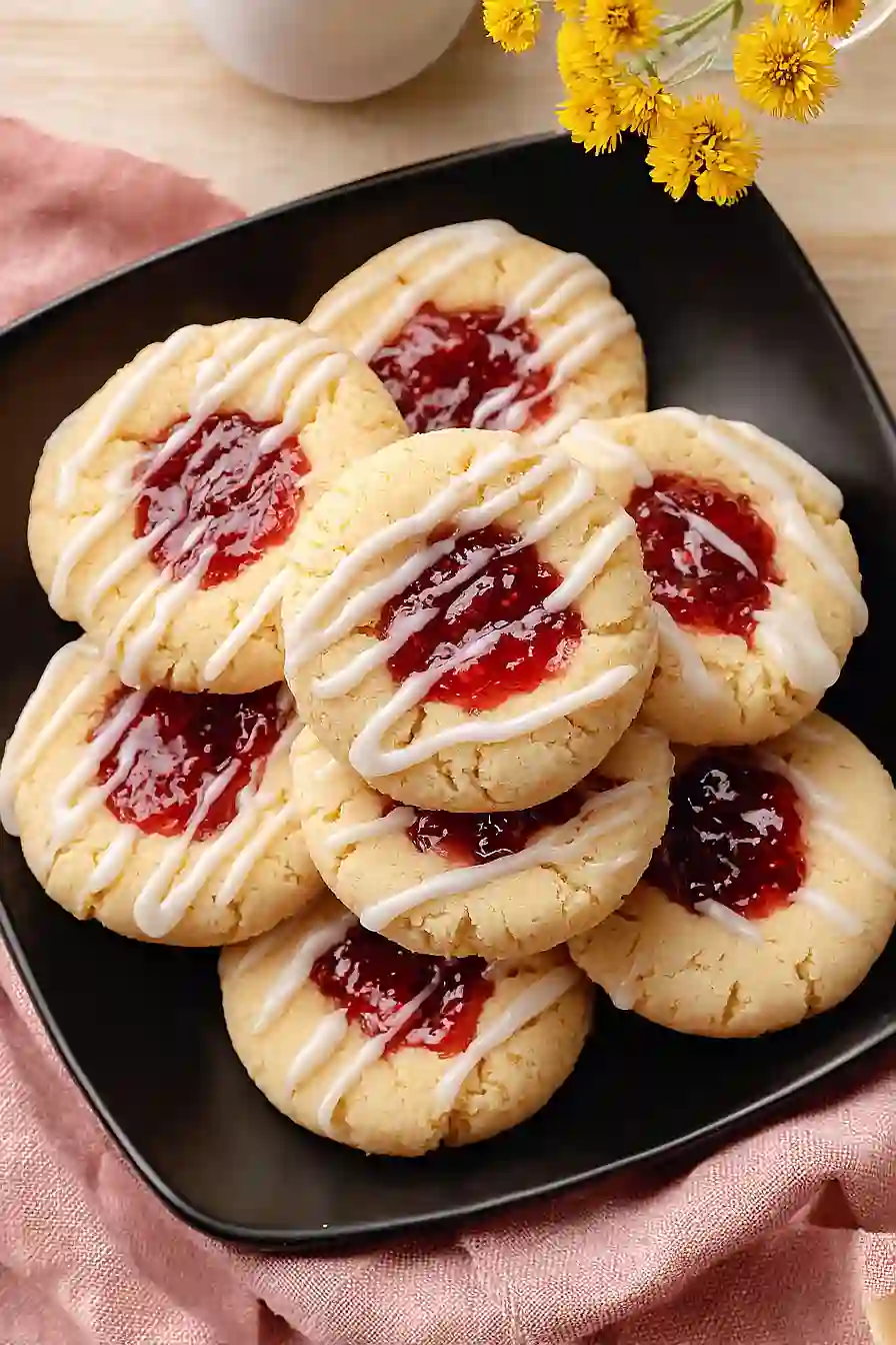 eggless thumbprint cookies
