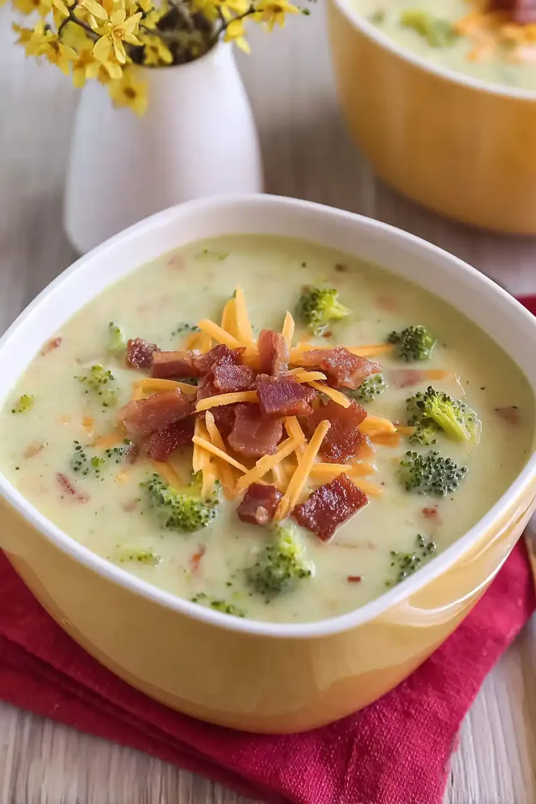 broccoli cheddar and bacon soup