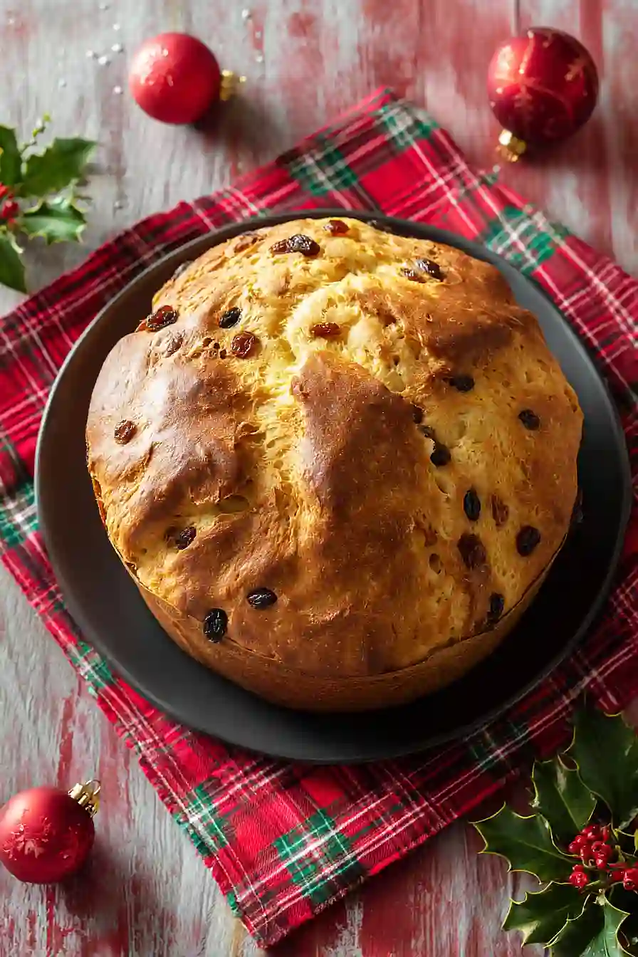 italian christmas bread (panettone)