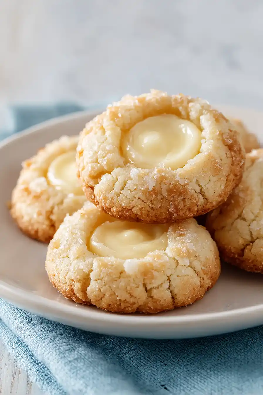 cheesecake thumbprint cookies