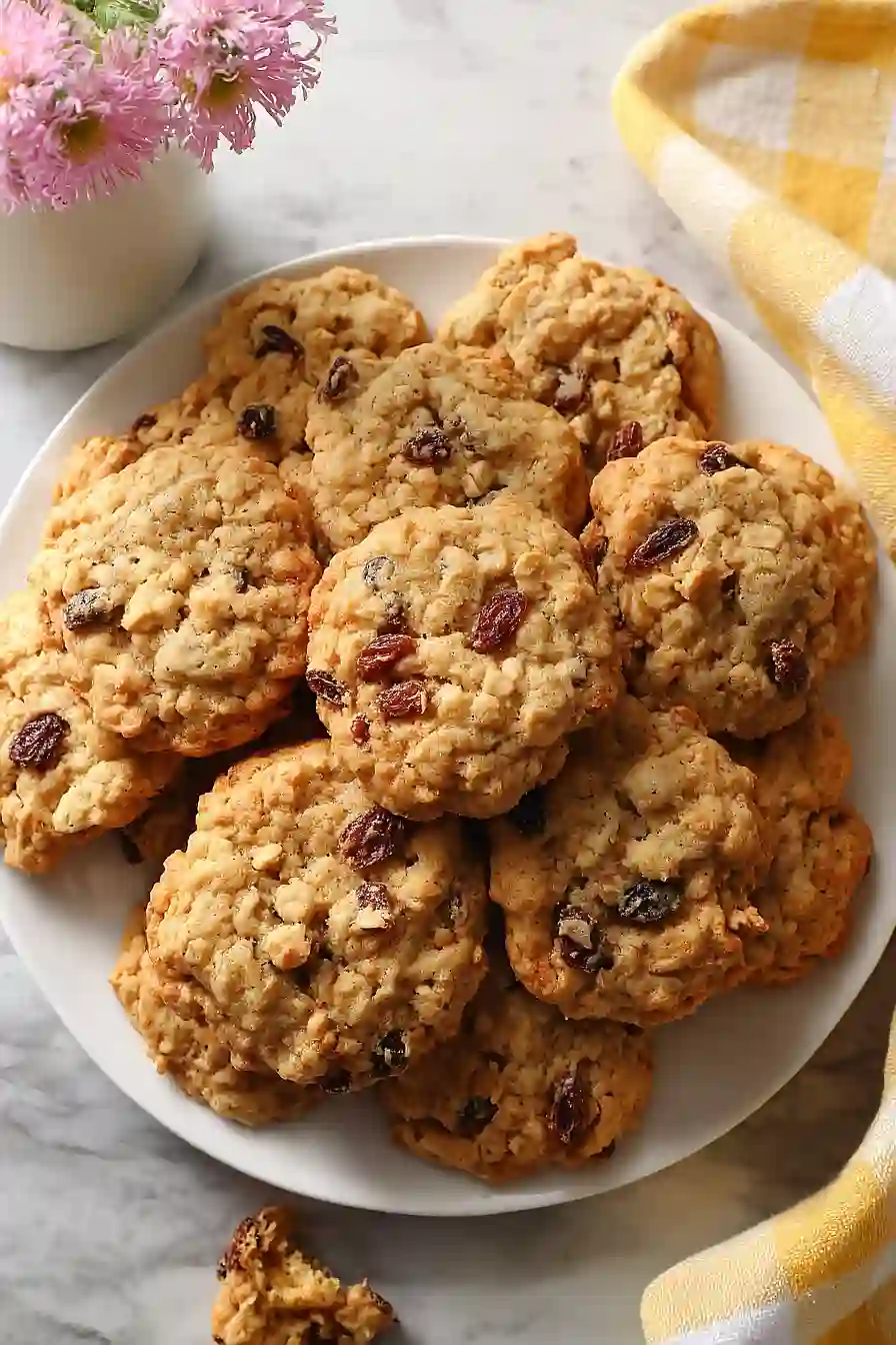 quick oatmeal raisin cookies
