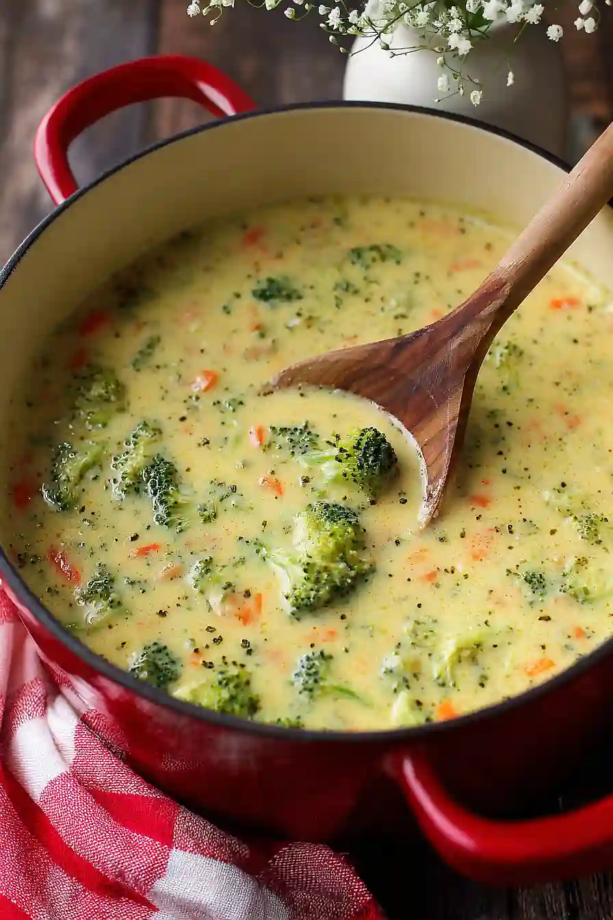 broccoli cheddar soup with cottage cheese
