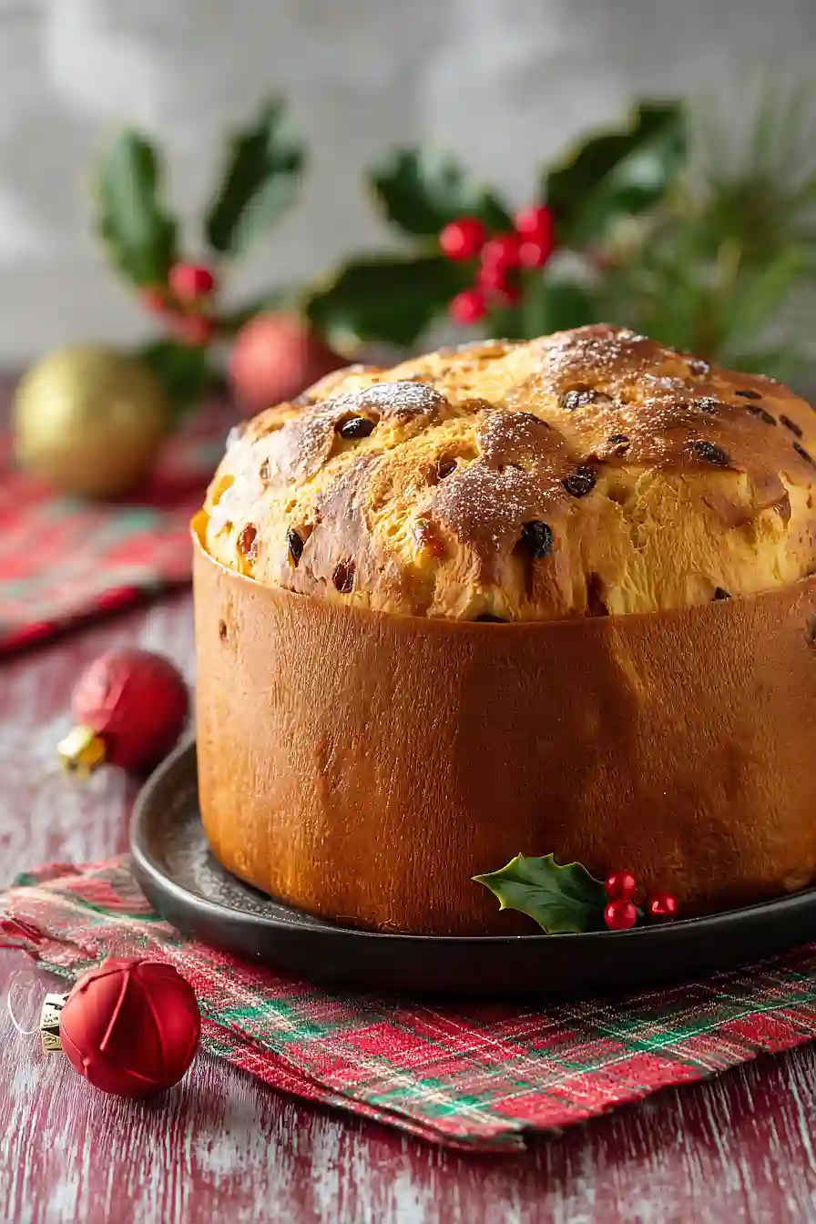 italian christmas bread (panettone)