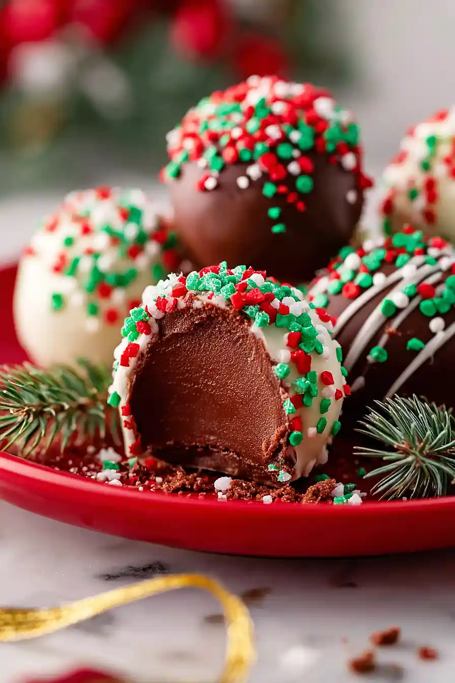 christmas chocolate truffles
