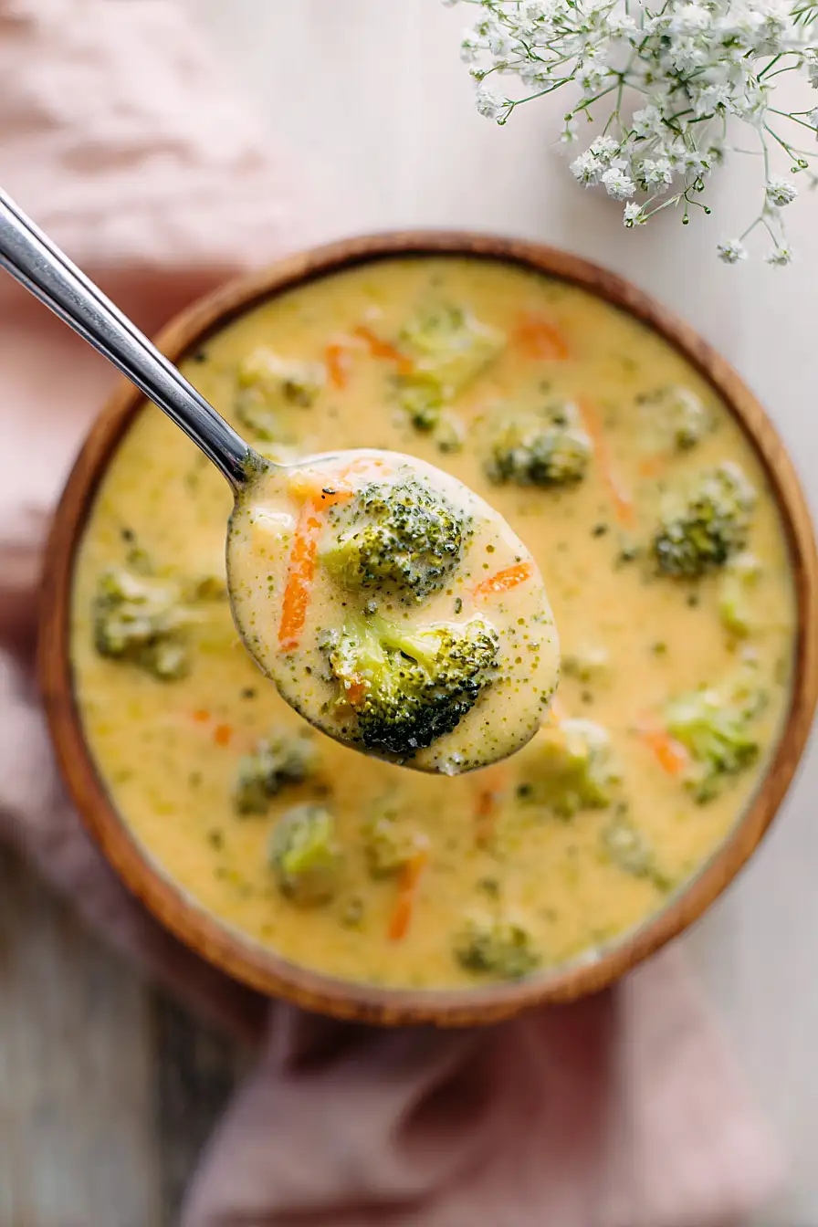 one pot broccoli cheddar soup