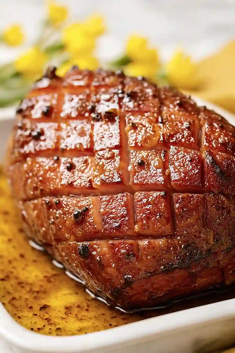 vegan glazed ham