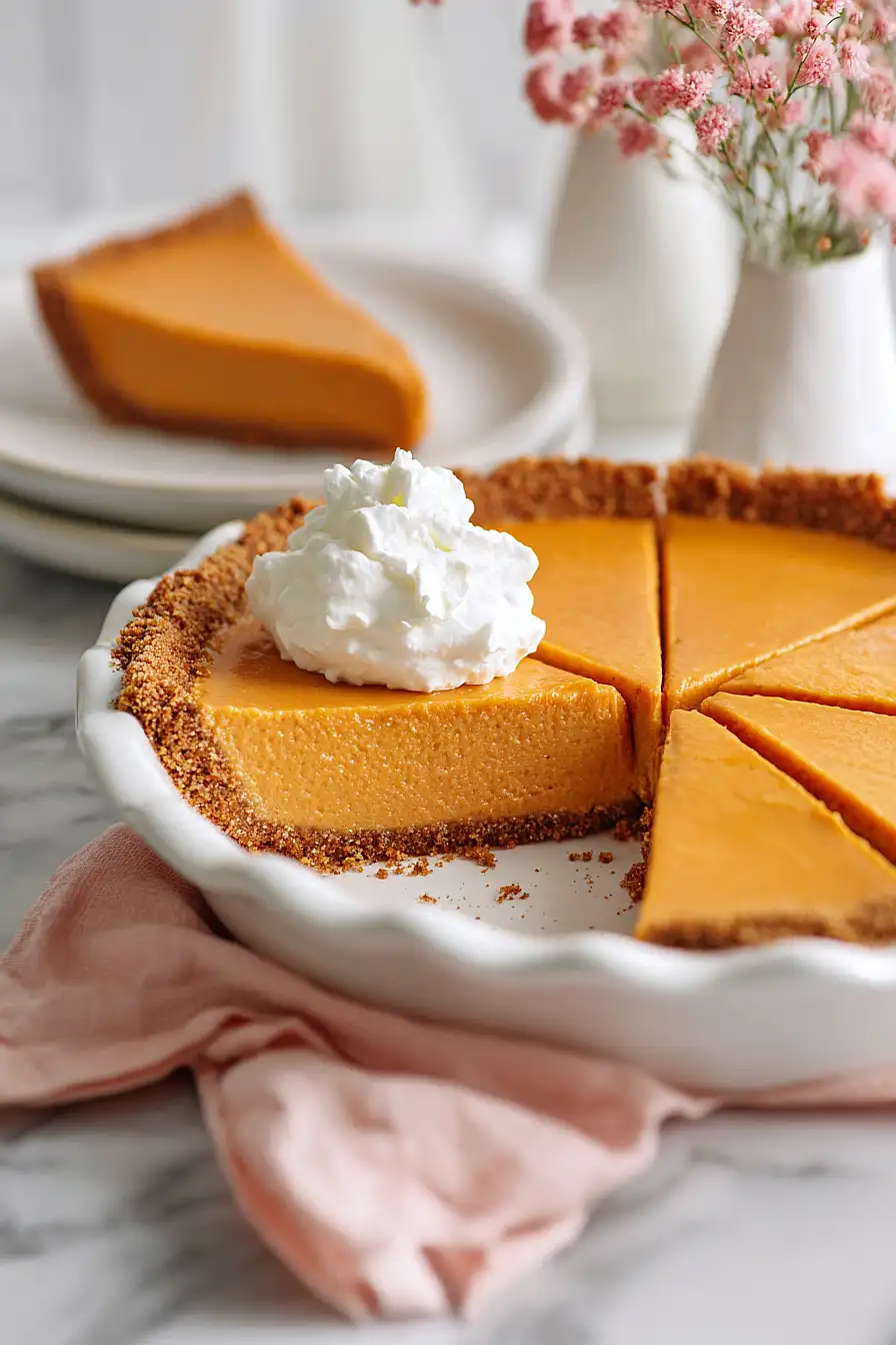 sweet potato pie with graham cracker crust