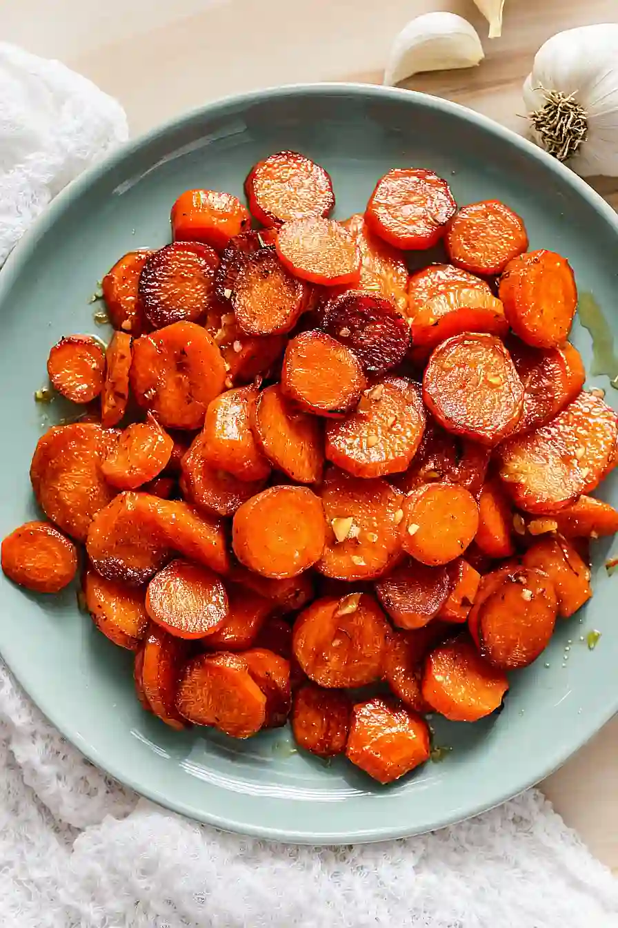 honey glazed carrots with garlic