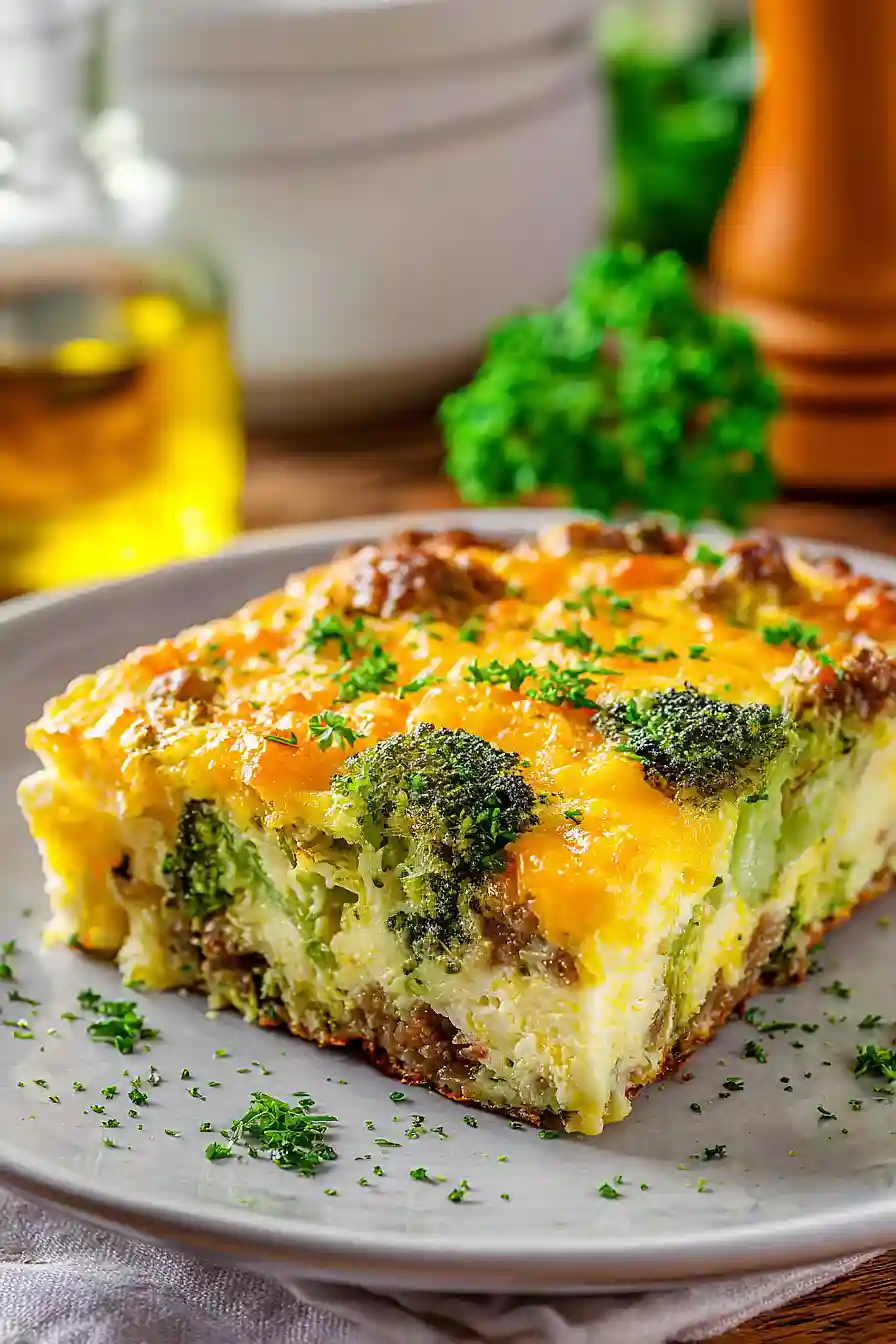 low carb egg and sausage bake 