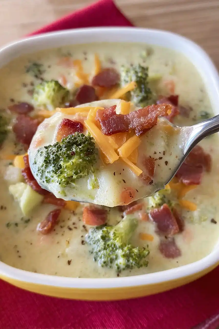 broccoli cheddar and bacon soup
