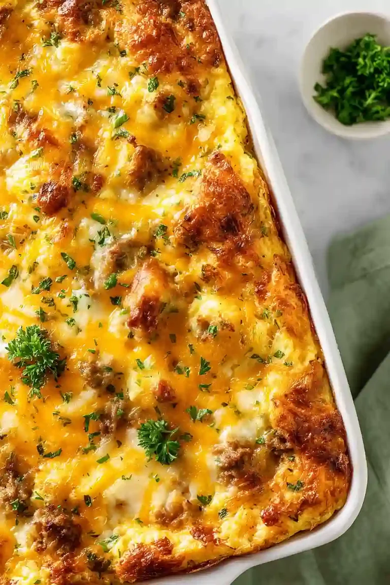 sausage and cream cheese egg bake