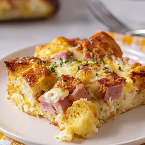 ham, egg, and cheese breakfast bake