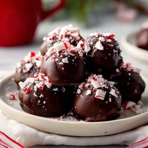 peppermint chocolate truffles