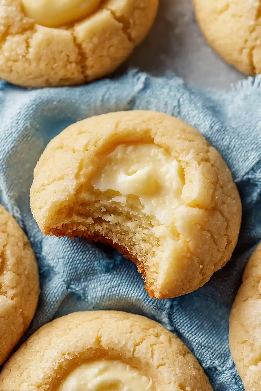 cheesecake thumbprint cookies