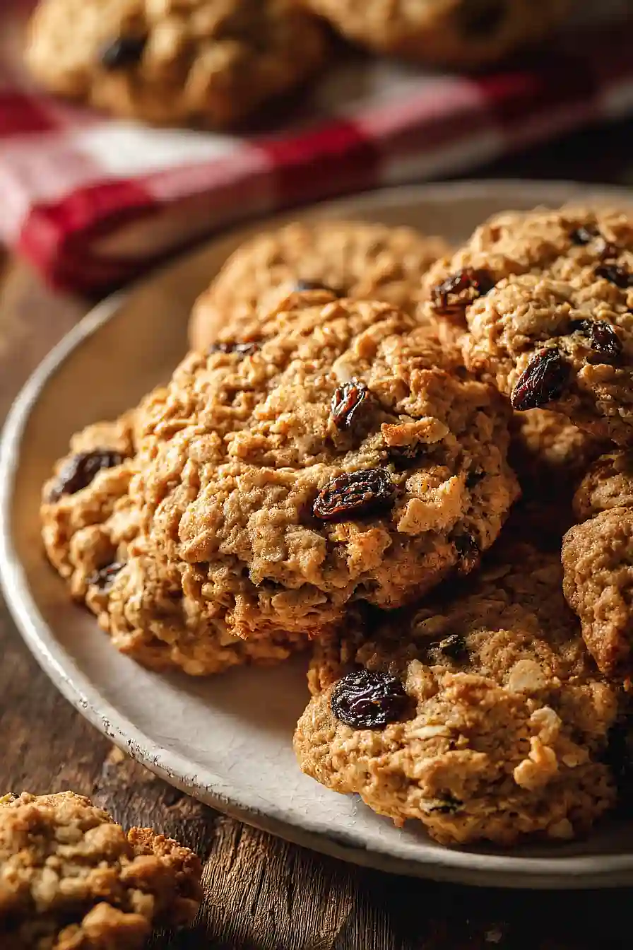 oat flour oatmeal raisin cookies