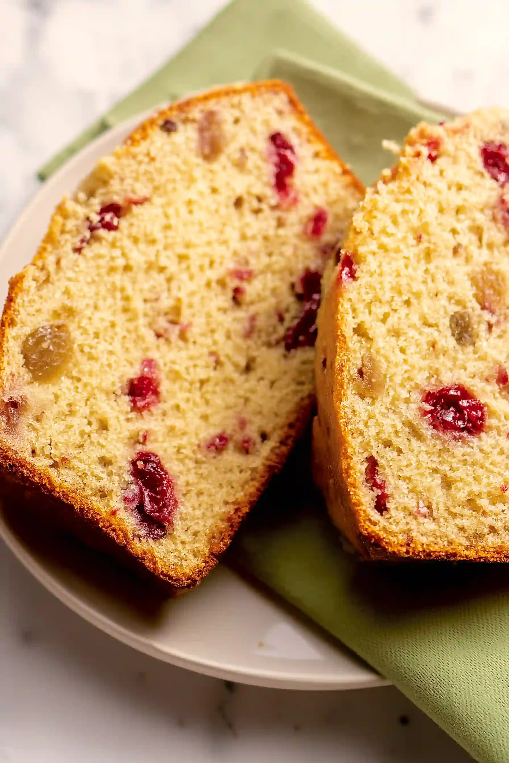 cherry eggnog quick bread