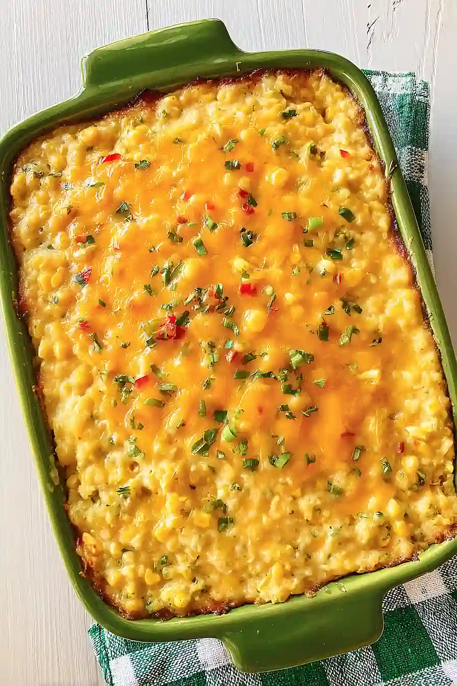 corn casserole with jalapeños