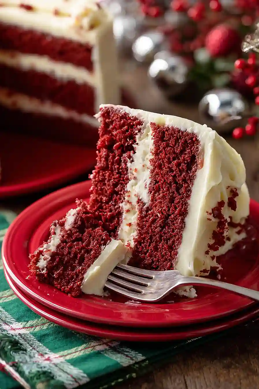 southern red velvet christmas cake