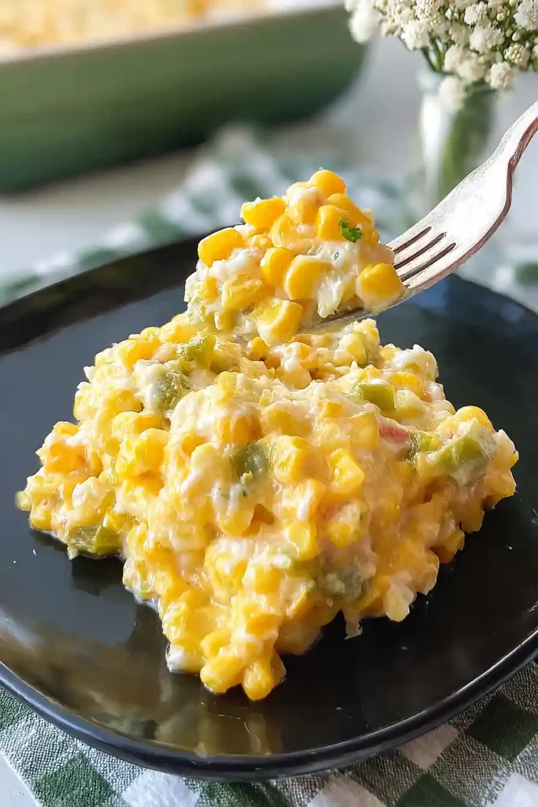 corn casserole with jalapeños