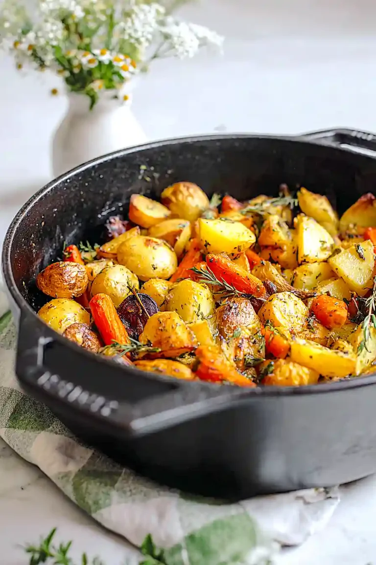 roasted vegetables in dutch oven