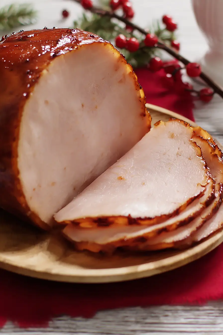 glazed turkey ham