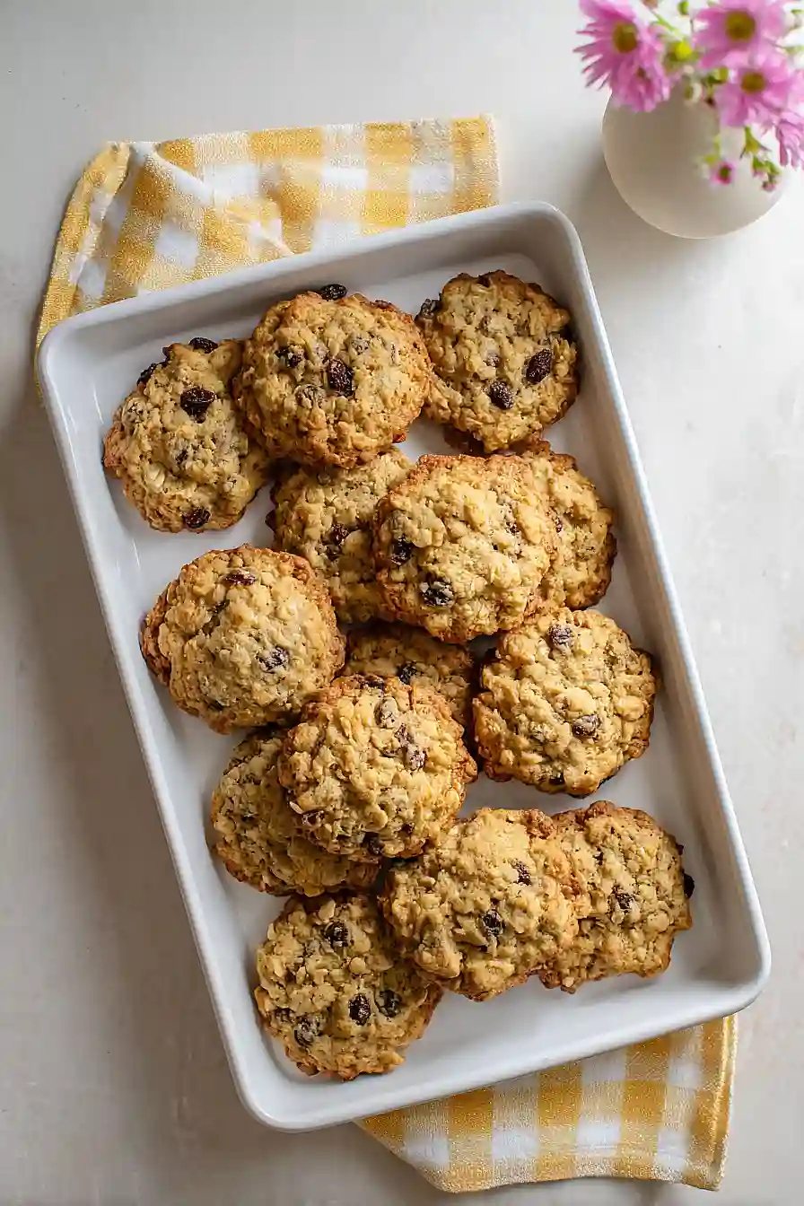 quick oatmeal raisin cookies