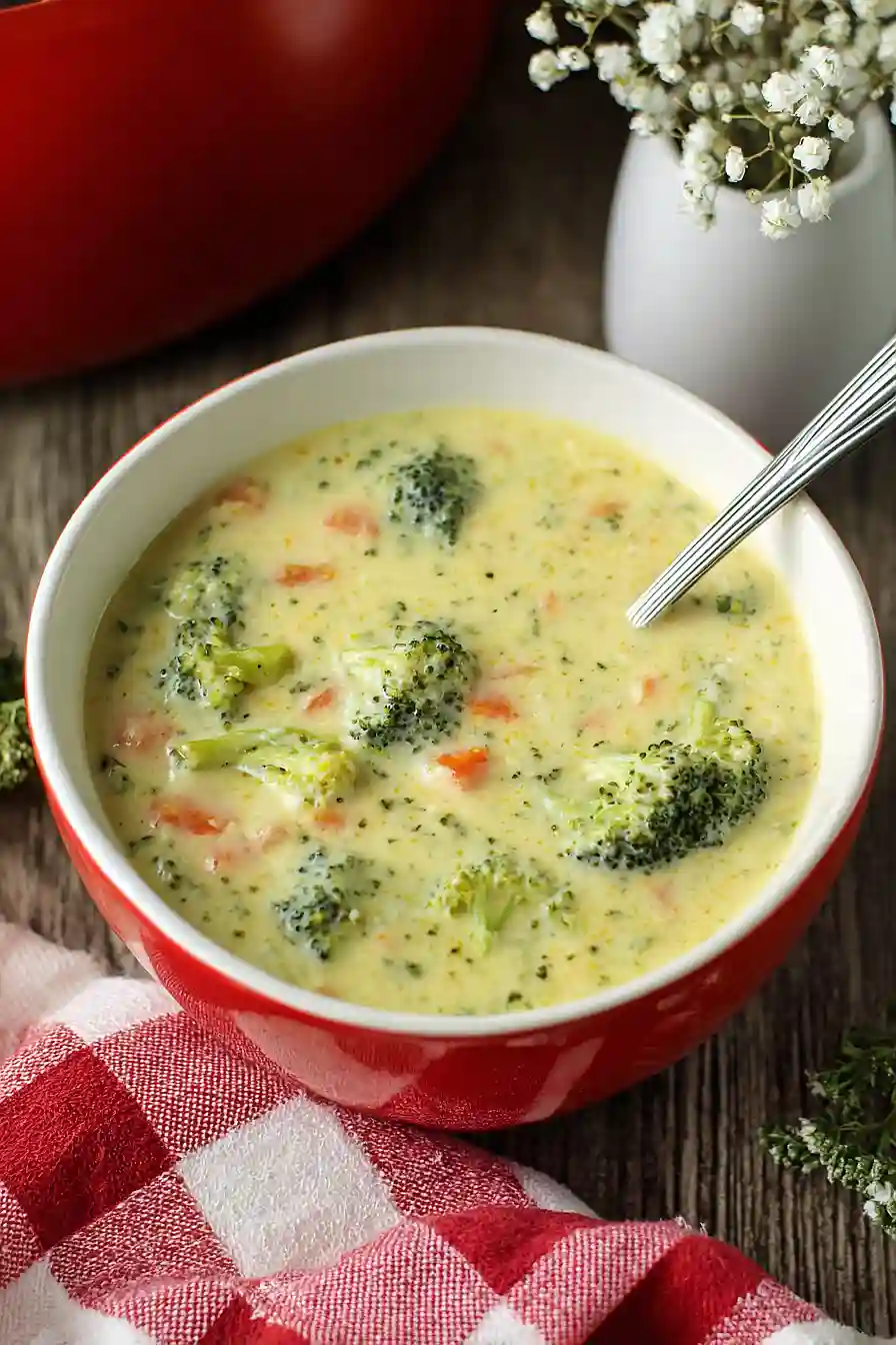 broccoli cheddar soup with cottage cheese