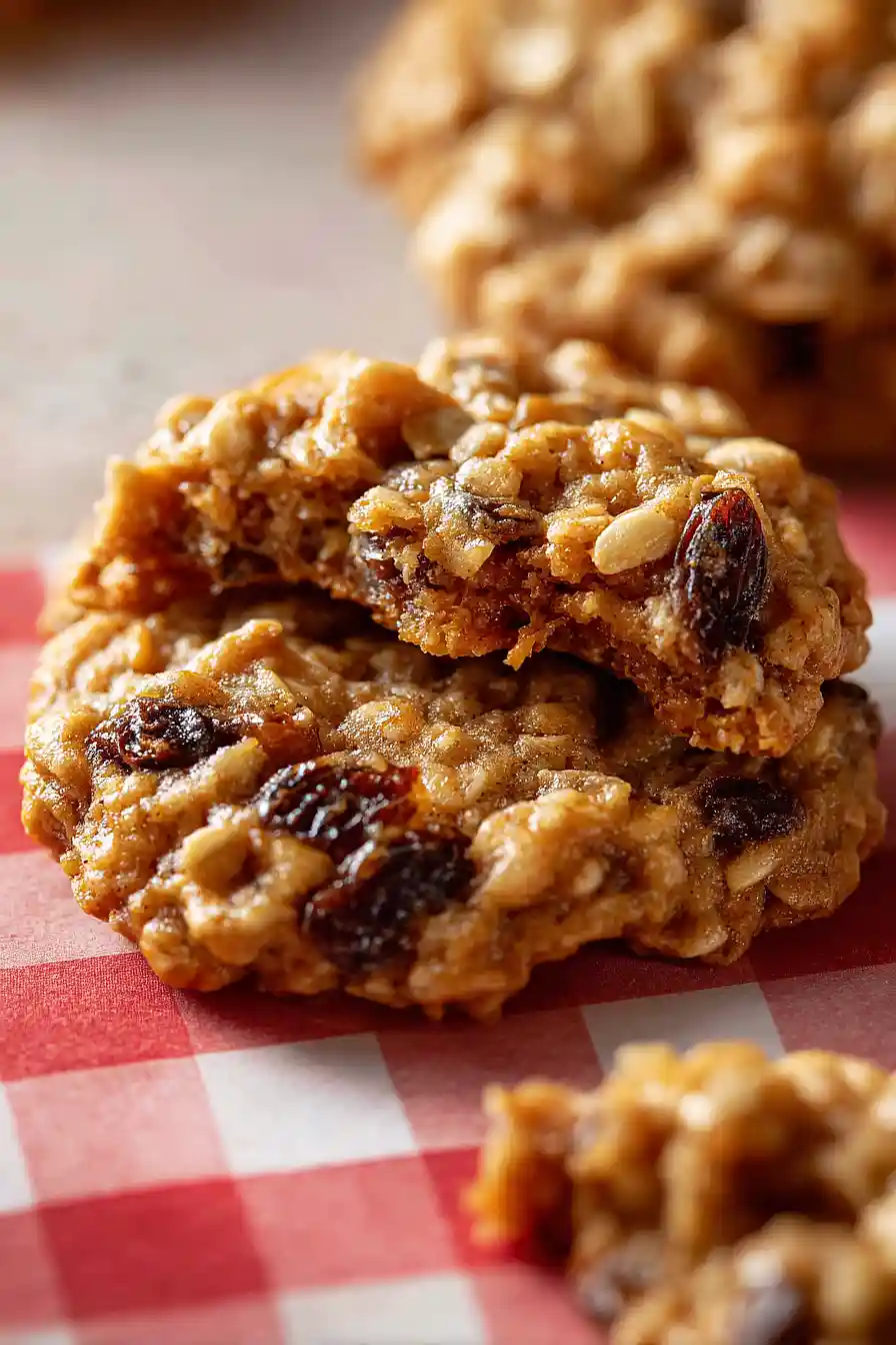 oatmeal raisin cookies with rolled oats
