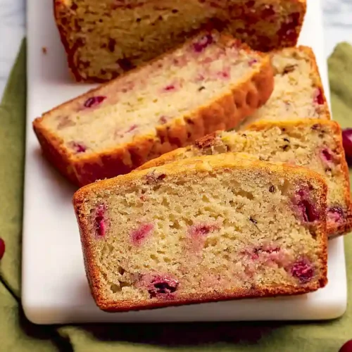cherry eggnog quick bread