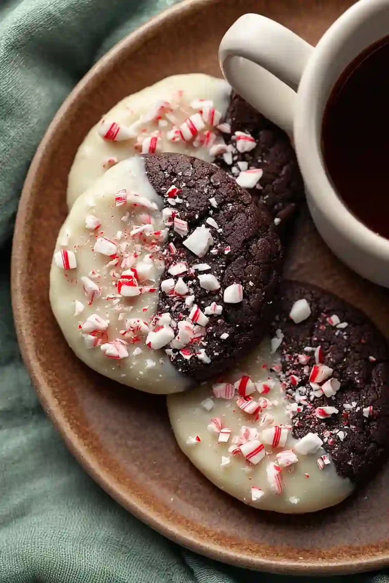 vegan peppermint bark cookies