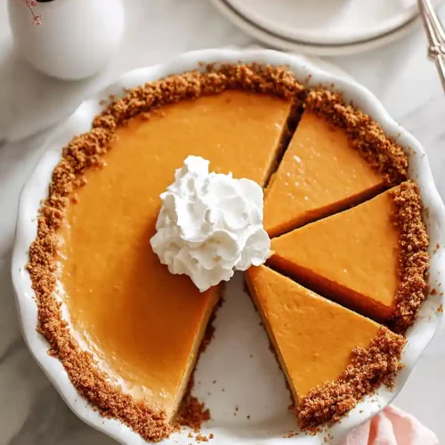 sweet potato pie with graham cracker crust