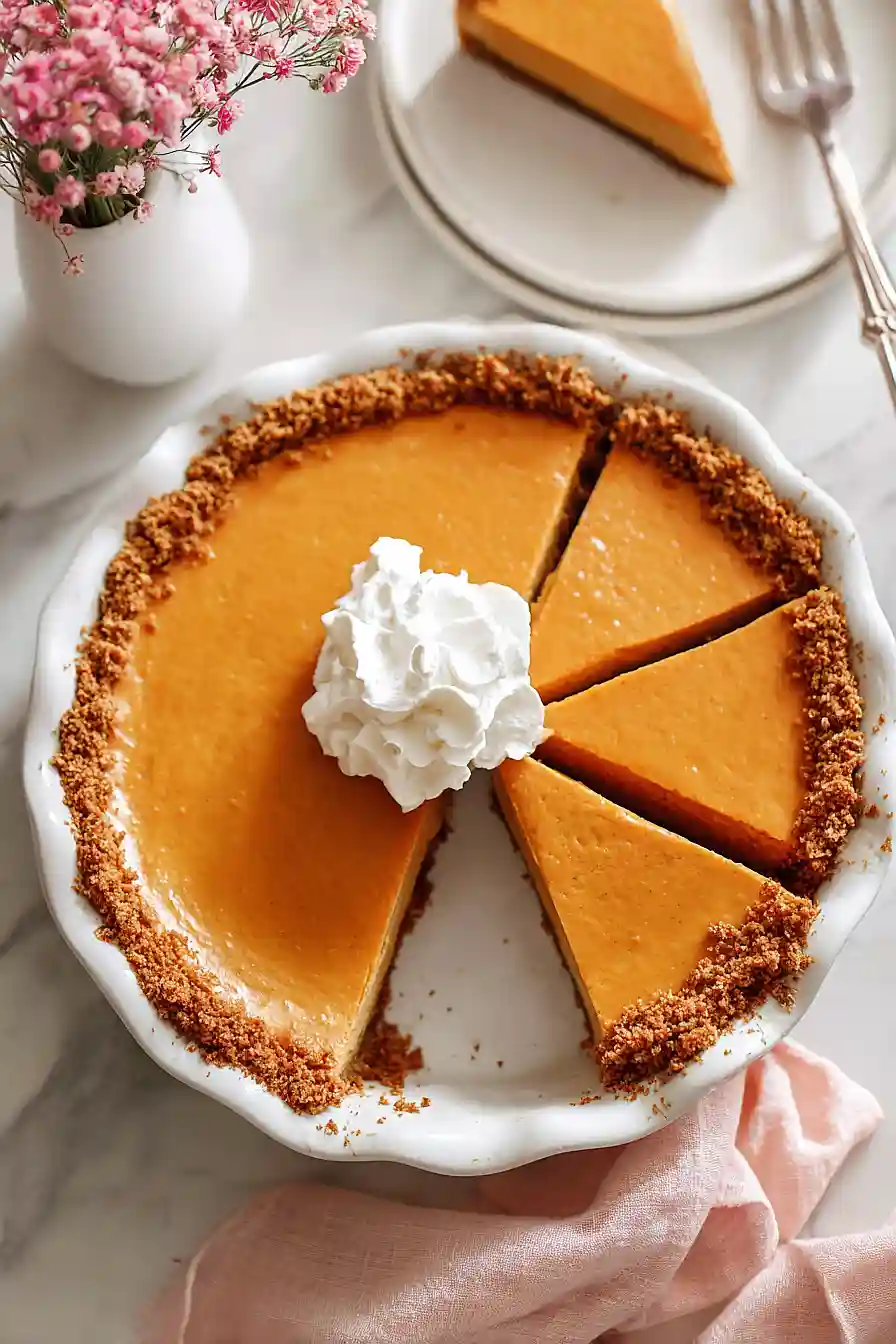 sweet potato pie with graham cracker crust