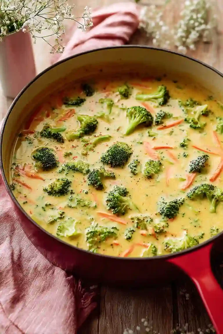 one pot broccoli cheddar soup