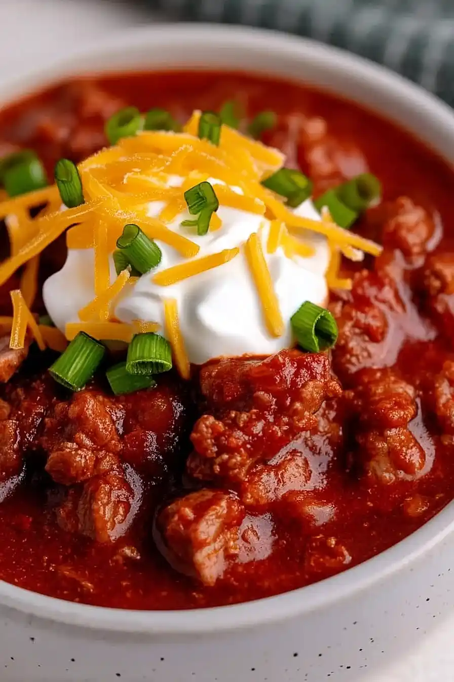 crockpot steak chili