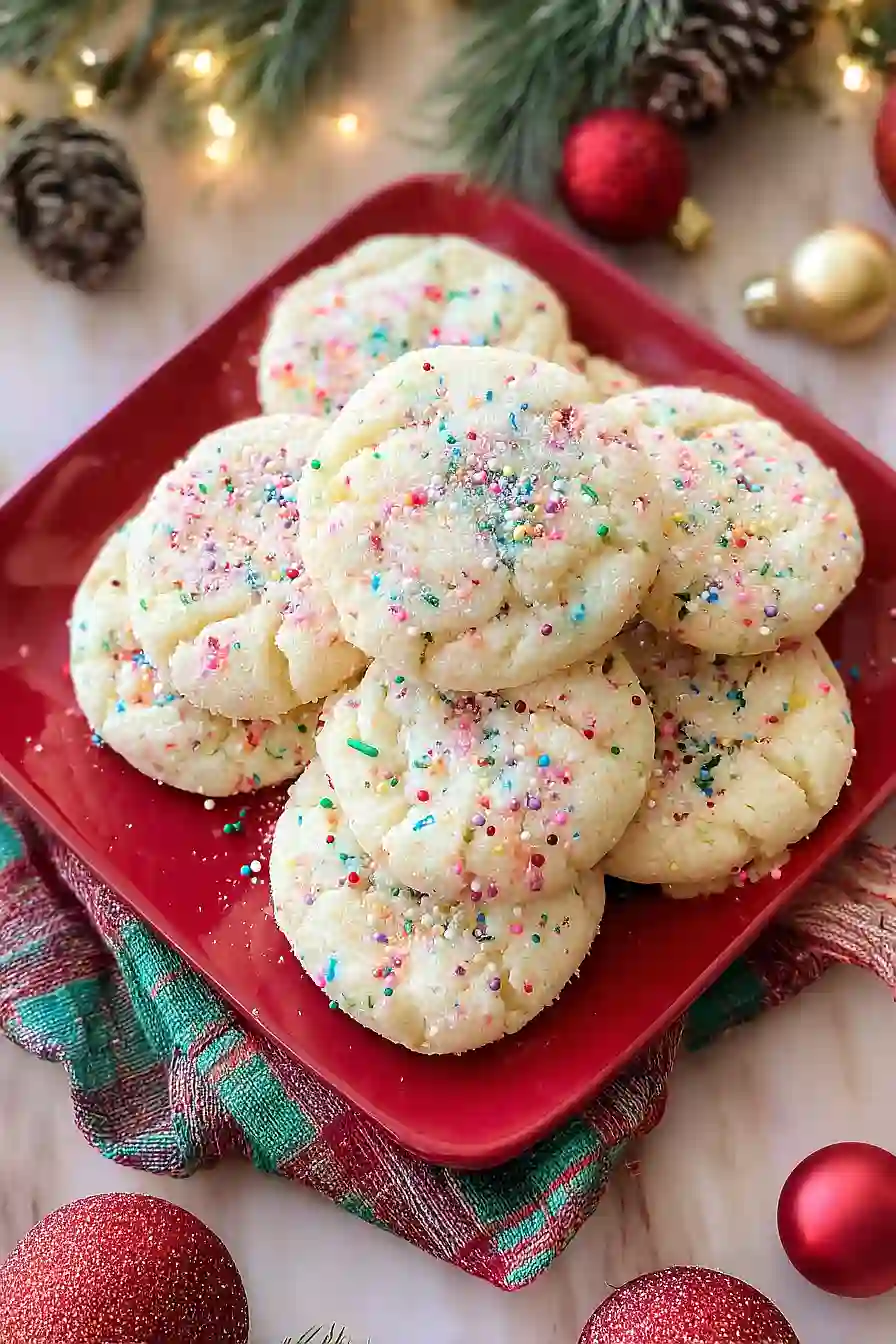 sugar cookies with powdered sugar