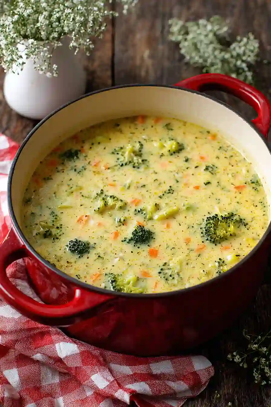 broccoli cheddar soup with cottage cheese