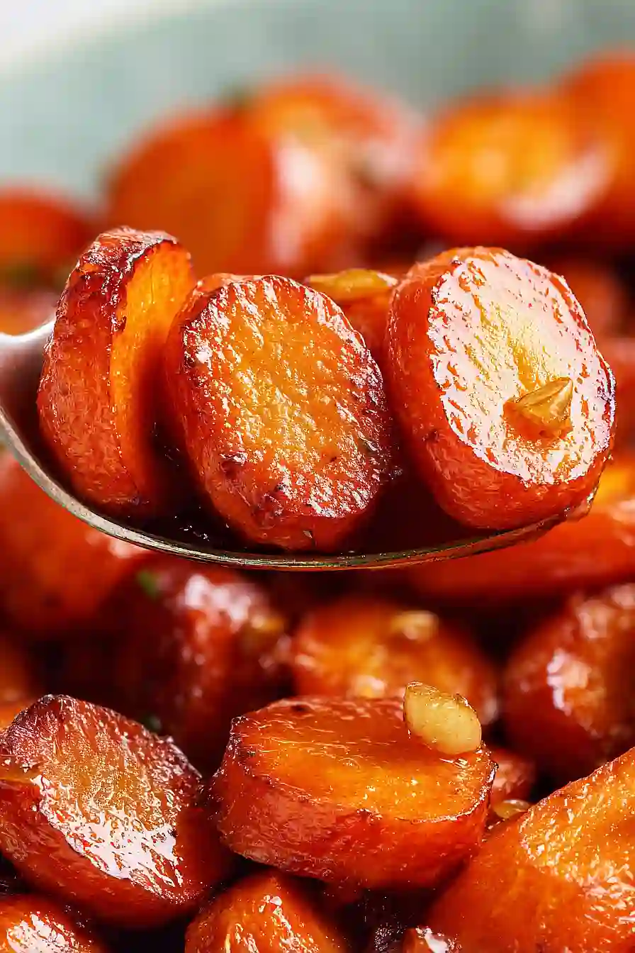 honey glazed carrots with garlic