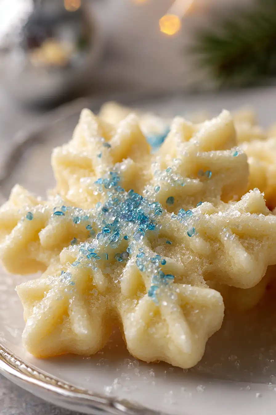 vanilla spritz cookies