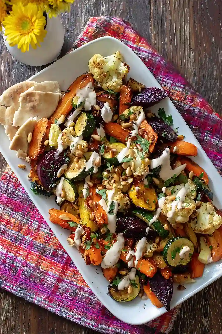 middle eastern roasted vegetables