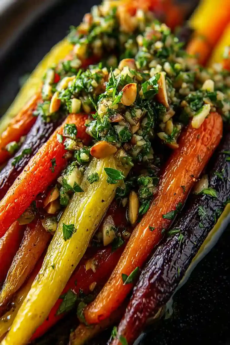 honey glazed rainbow carrots