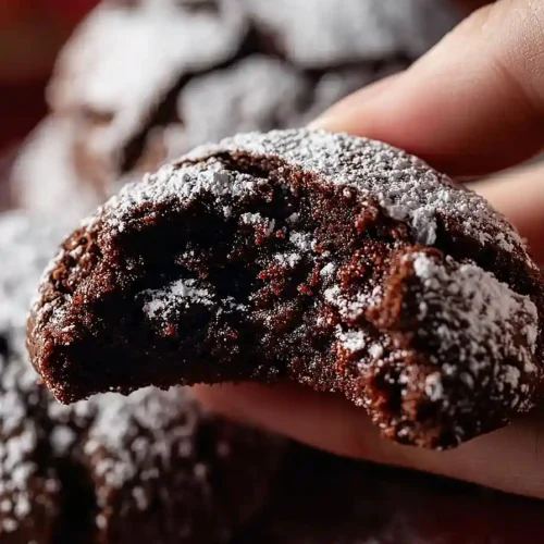 chocolate brownie crinkle cookies