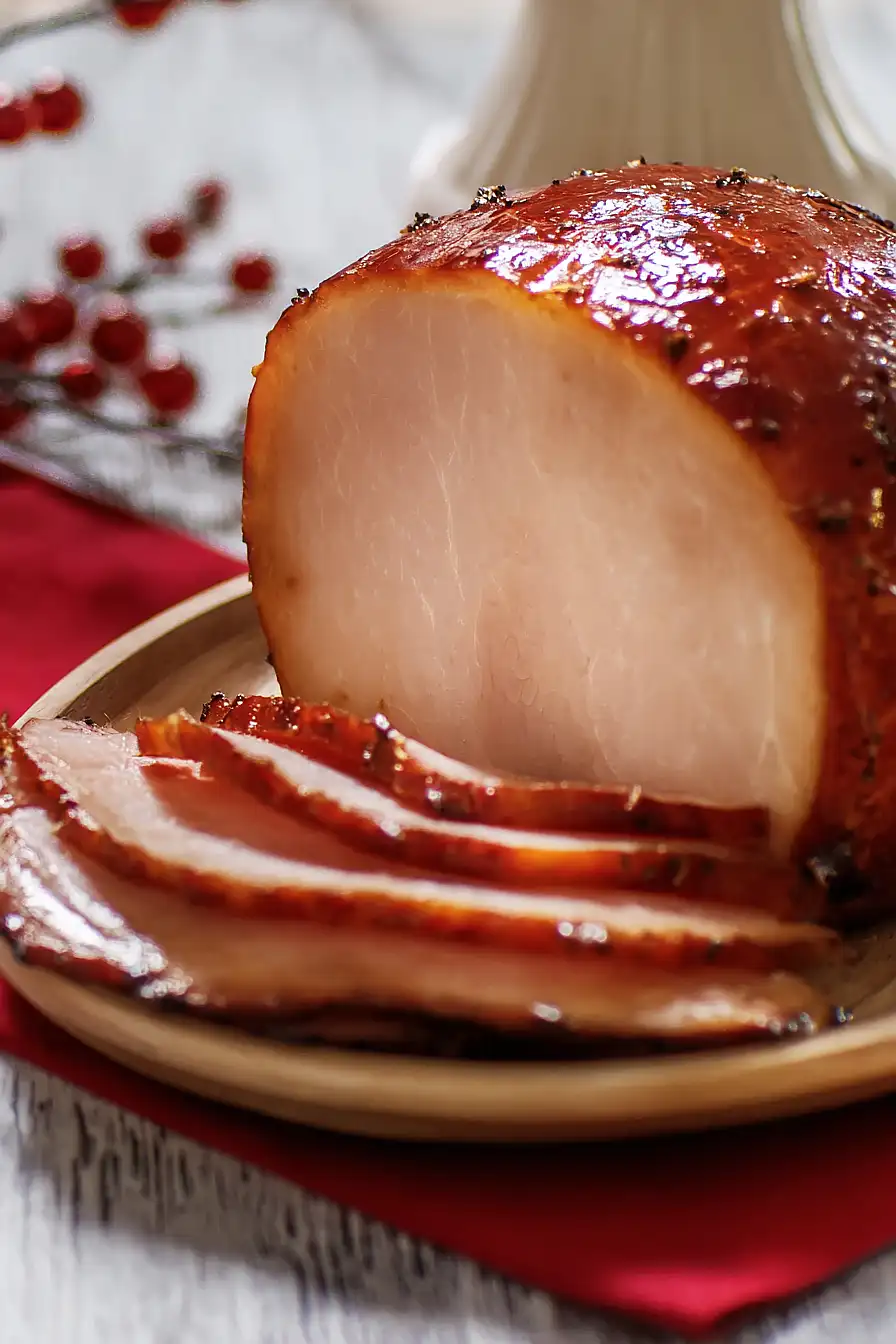 glazed turkey ham