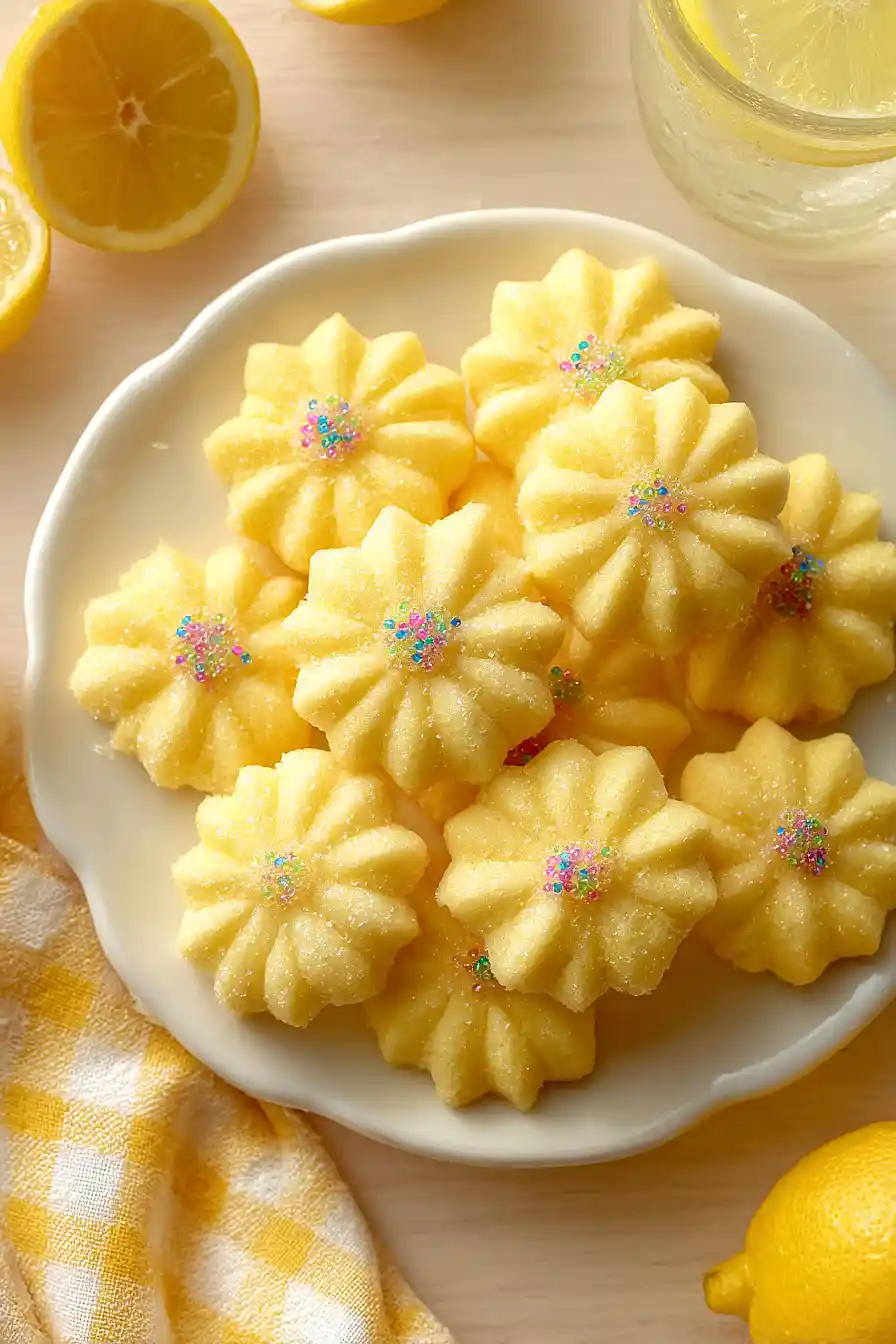 lemon spritz cookies
