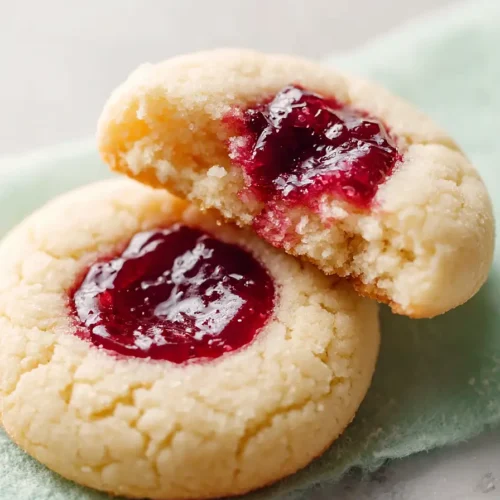 cherry thumbprint cookies
