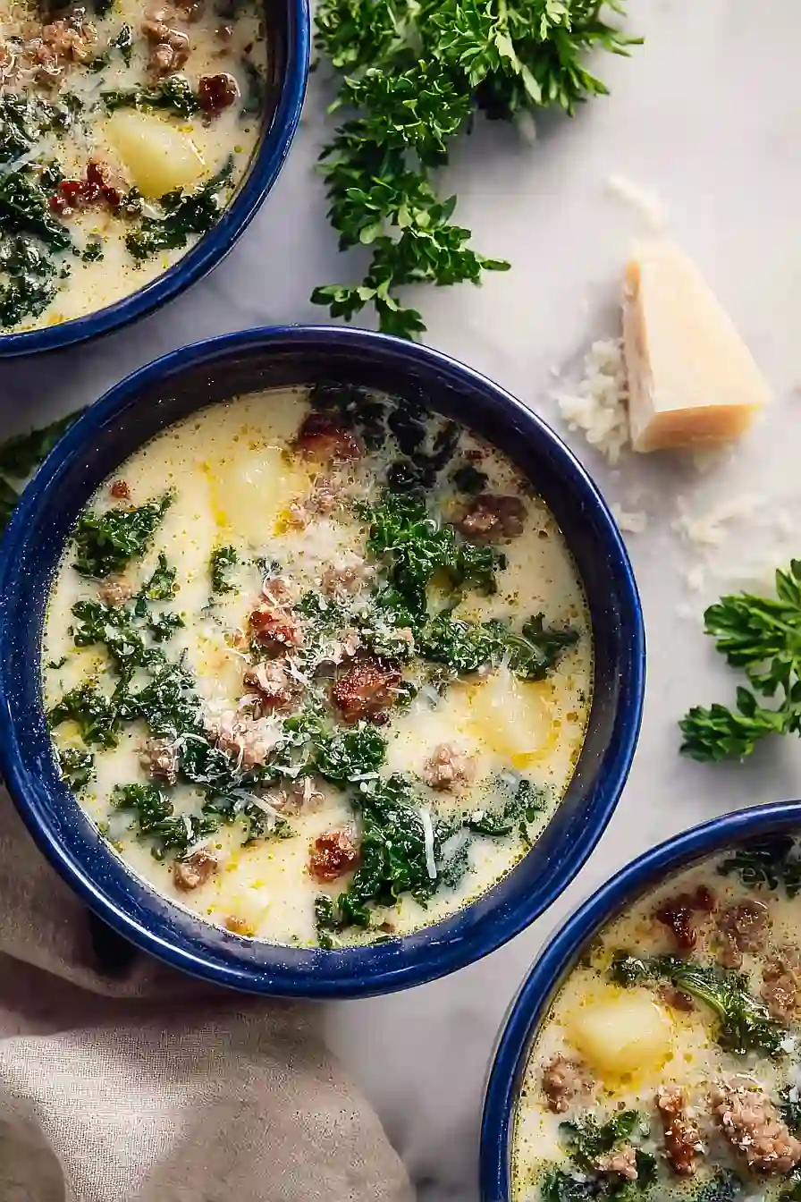 olive garden sausage, kale, and potato soup